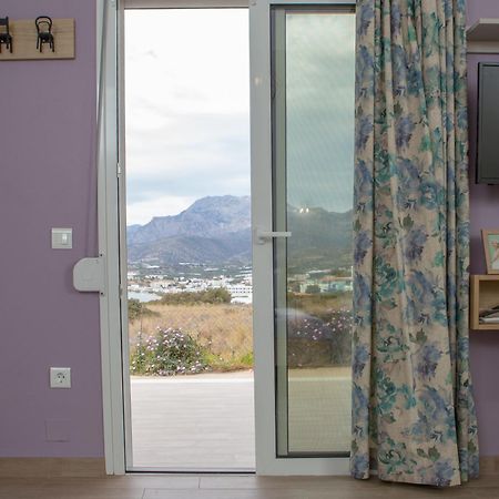 Studio Athena With Panoramic View Of Makrygialos Pilalimata Exterior photo